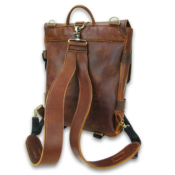 Personalized Top Grain Italian Leather Messenger Bag Camera 