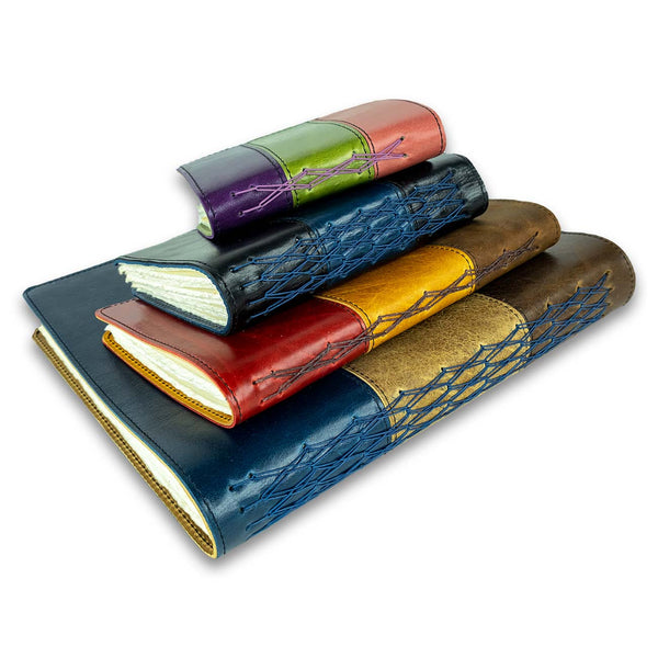 Custom Handsewn Color Block Journals - Innovative Journaling