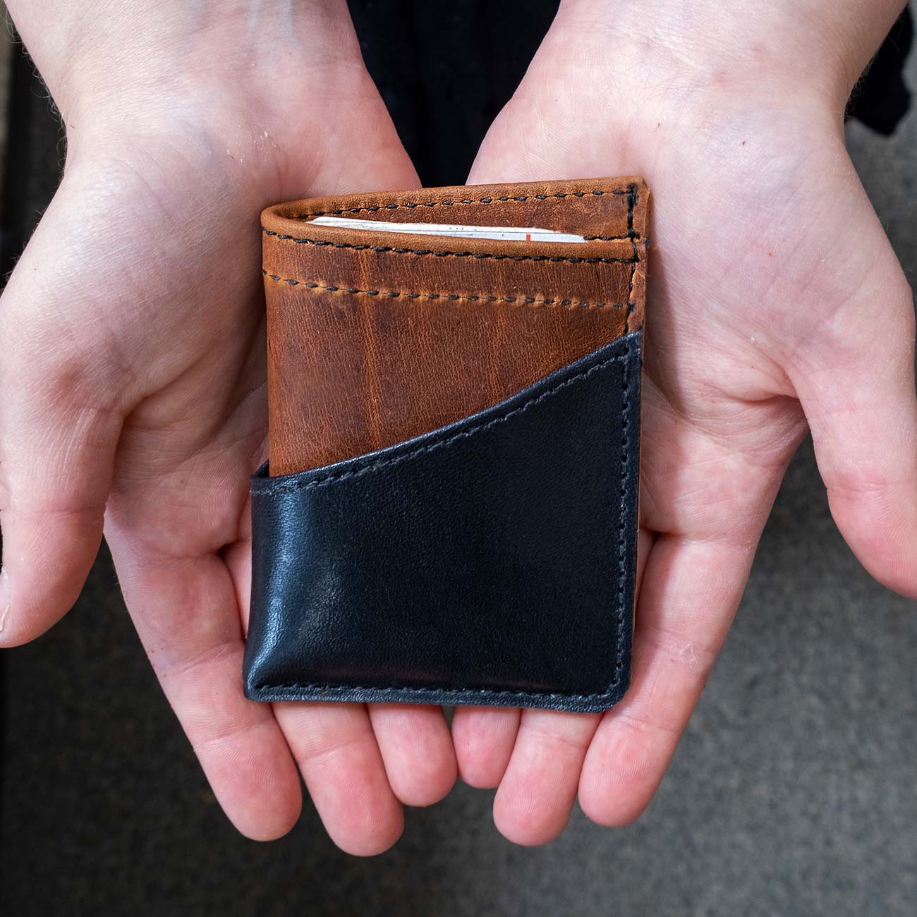 Diagonal Card Wallet