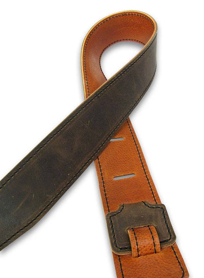 Reversible Leather Guitar Strap