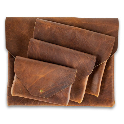 Medium Slim Leather Pouch Kit